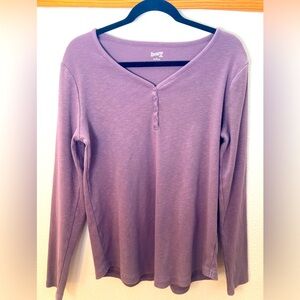 Duluth Trading Co Women’s Cotton Henley Size L